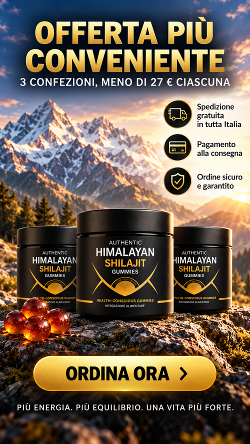 Caramelle Gommose di Shilajit 100% Puro dell'Himalaya (Confezione da 60 Gommose)
